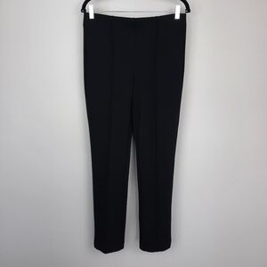 Chico's Solid Black High Rise Pull On Center Seam Ponte Pants size 6